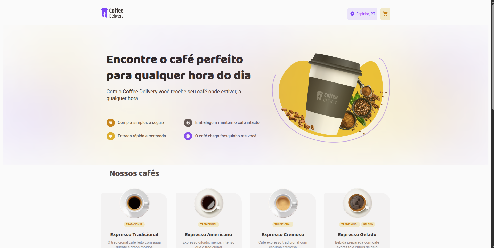 imagem do projeto Coffee Shop